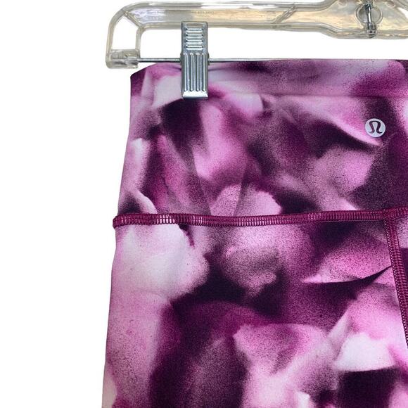 Lululemon‎ Purple Tie-Dye Wunder Under High Rise Pants SZ 6 - Picture 7 of 10